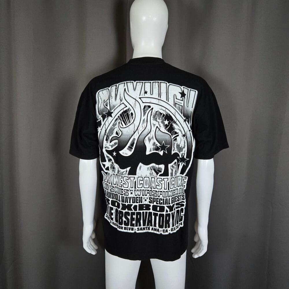 Lost Hills West Coast Cure Tour Skulls Tee Large RARE - Picture 4 of 11